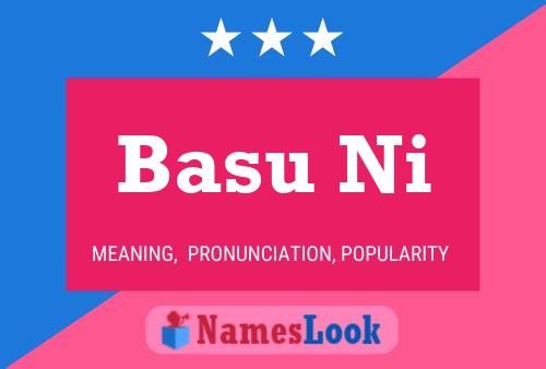 Basu Ni Name Poster