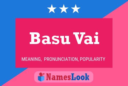 Basu Vai Name Poster