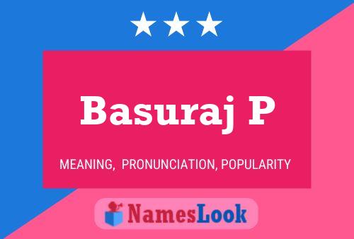 Basuraj P Name Poster