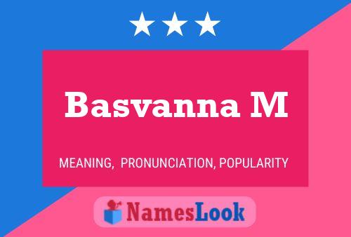 Basvanna M Name Poster