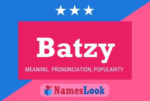 Batzy Name Poster