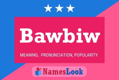 Bawbiw Name Poster