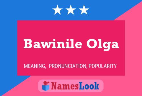 Bawinile Olga Name Poster