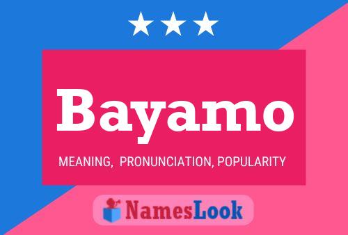 Bayamo Name Poster