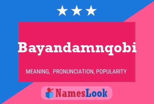 Bayandamnqobi Name Poster