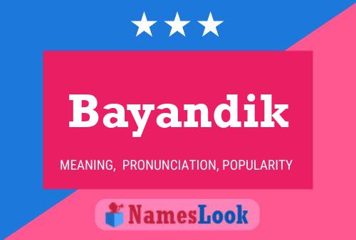 Bayandik Name Poster