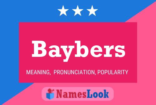 Baybers Name Poster