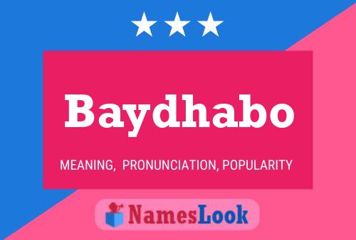 Baydhabo Name Poster