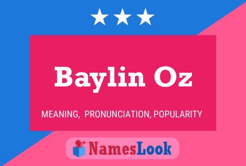 Baylin Oz Name Poster