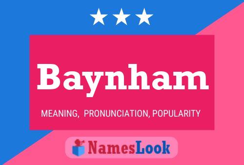 Baynham Name Poster