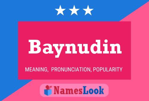 Baynudin Name Poster