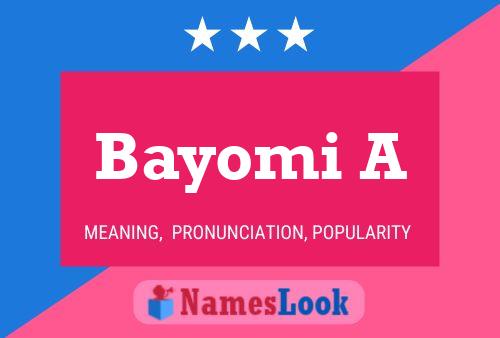 Bayomi A Name Poster