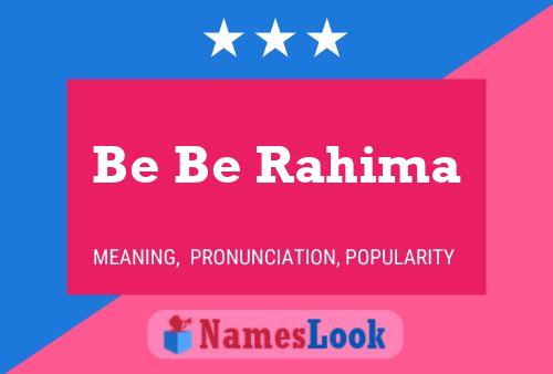 Be Be Rahima Name Poster