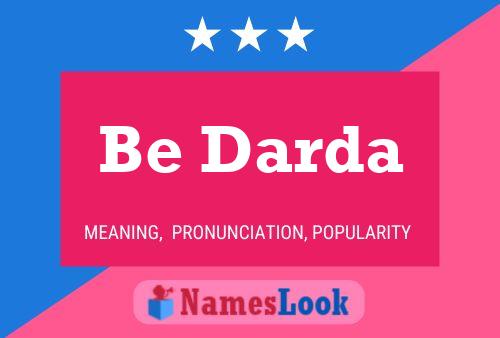 Be Darda Name Poster