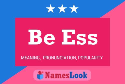 Be Ess Name Poster