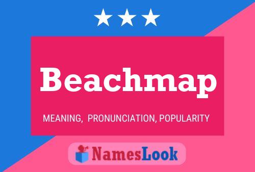 Beachmap Name Poster