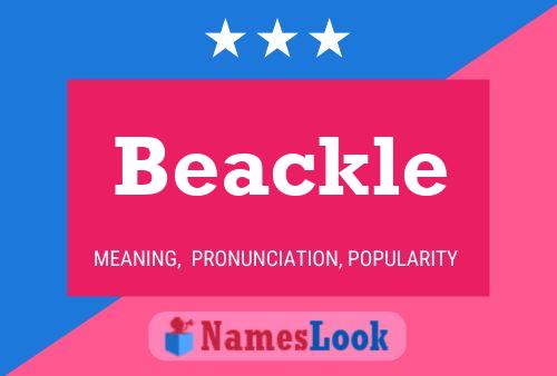 Beackle Name Poster