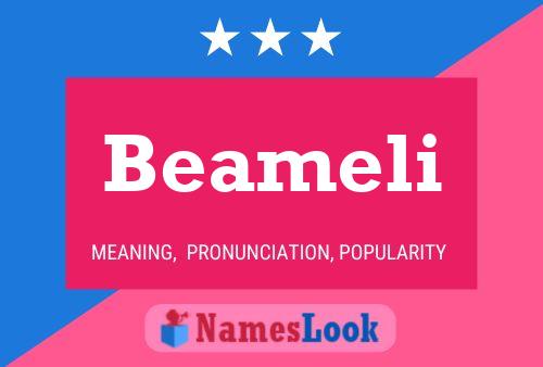 Beameli Name Poster