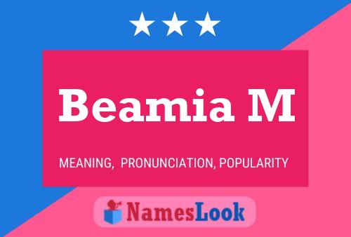 Beamia M Name Poster