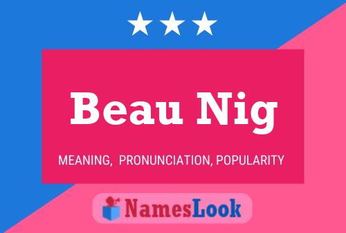 Beau Nig Name Poster