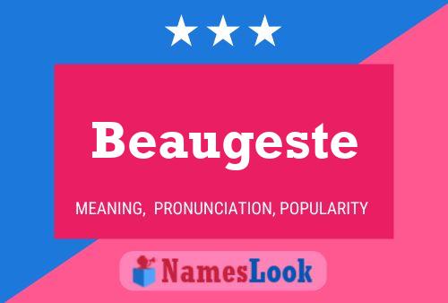 Beaugeste Name Poster