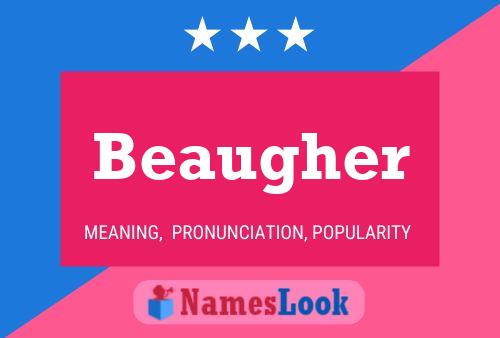 Beaugher Name Poster