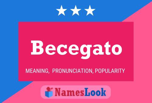 Becegato Name Poster