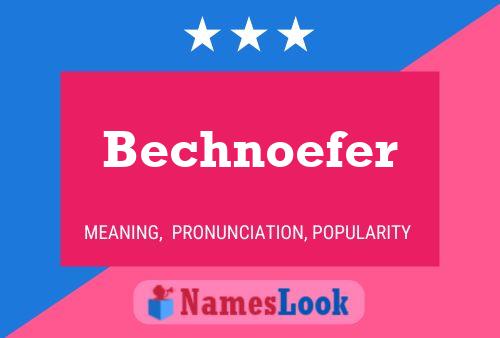 Bechnoefer Name Poster