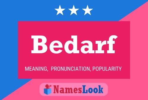 Bedarf Name Poster