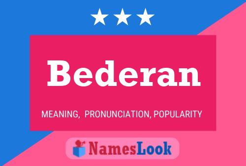 Bederan Name Poster