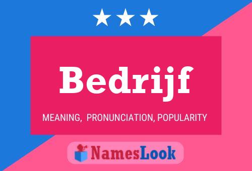 Bedrijf Name Poster