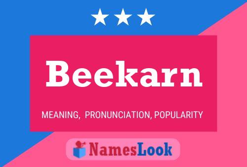 Beekarn Name Poster