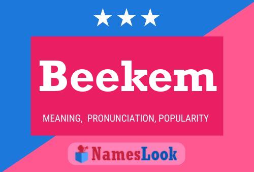 Beekem Name Poster