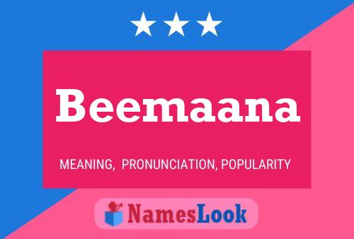 Beemaana Name Poster