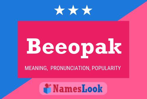 Beeopak Name Poster