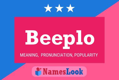 Beeplo Name Poster