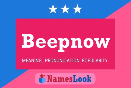 Beepnow Name Poster