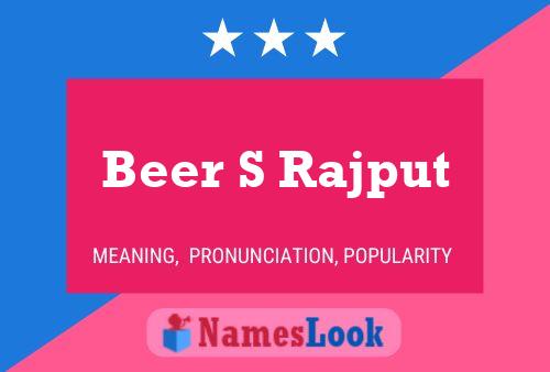 Beer S Rajput Name Poster