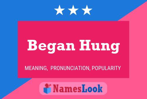 Began Hung Name Poster