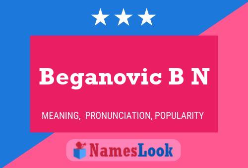 Beganovic B N Name Poster