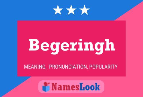 Begeringh Name Poster