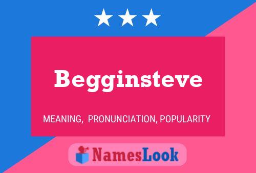 Begginsteve Name Poster