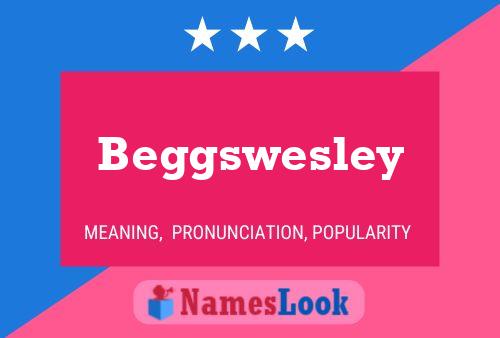 Beggswesley Name Poster