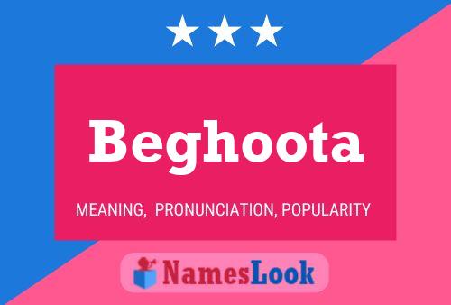 Beghoota Name Poster