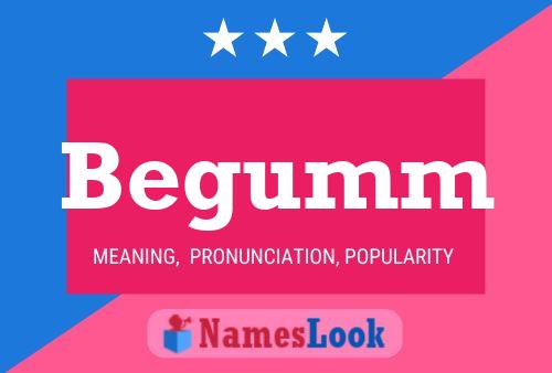 Begumm Name Poster