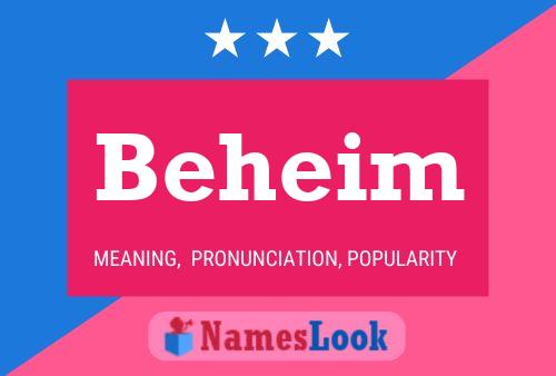 Beheim Name Poster