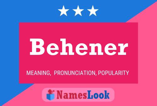 Behener Name Poster