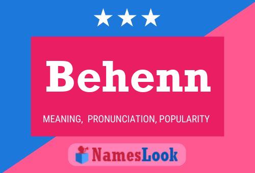 Behenn Name Poster