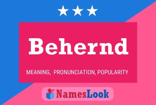 Behernd Name Poster