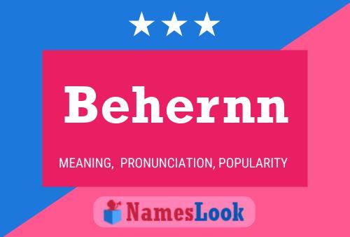 Behernn Name Poster